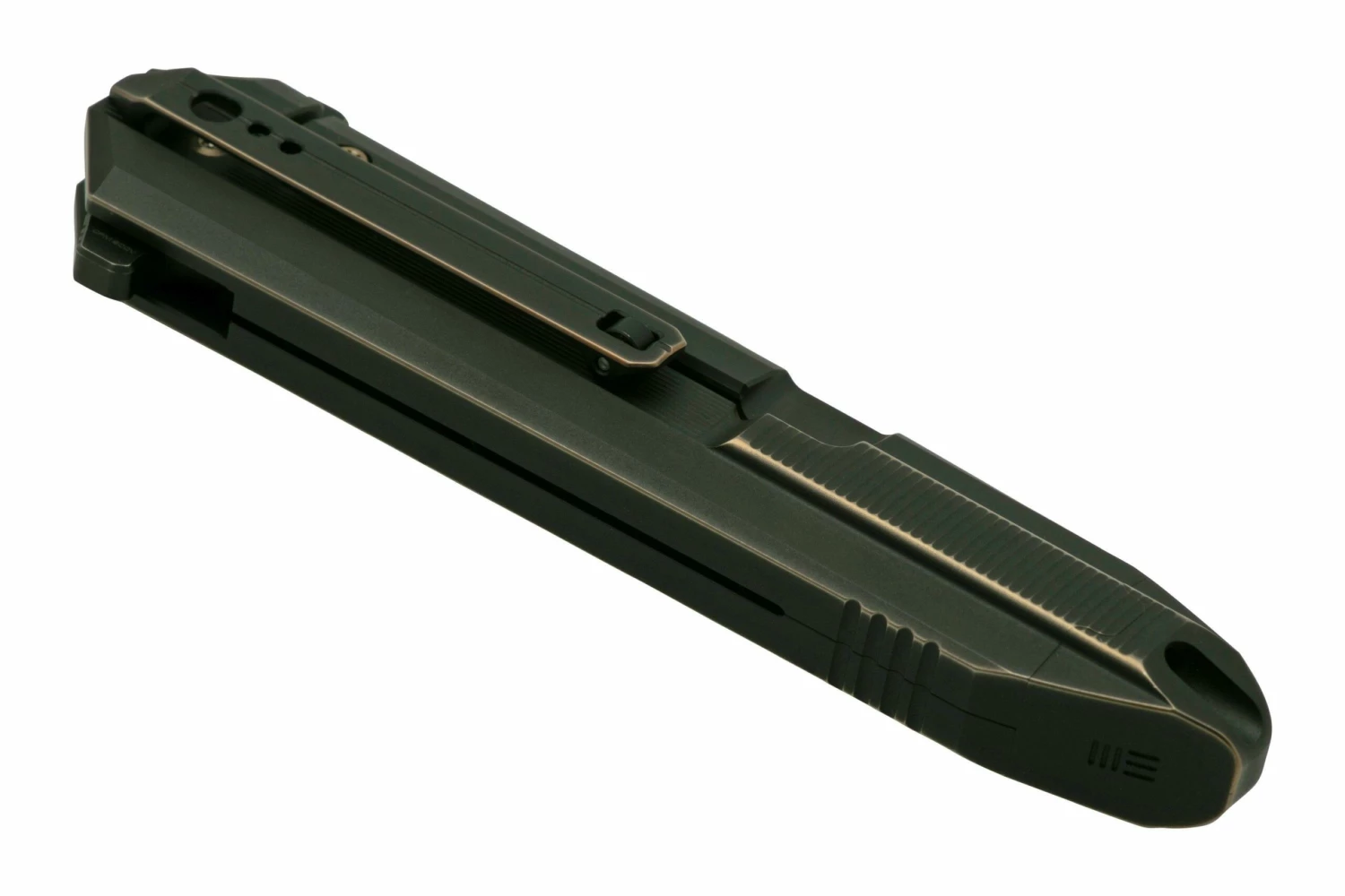 WE Knife Diatomic WE22032-1 Bronze Black Titanium, Blackwashed Single Edge Navaja 8 WE Knife Diatomic WE22032-1 Bronze Black Titanium, Blackwashed Single Edge Navaja - Imagen 6