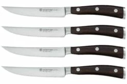 Wüsthof Ikon Juego De Cuchillos Para Carne 4 Unidades, 9706 -KNIVESANDTOOLS Ventas WU1070560402 01 wusthof stockfoto
