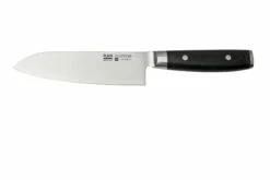 Yaxell Ran 36057, Juego De Cuchillos De 2 Piezas Santoku 16,5 Cm Y Afilador De Cuchillos