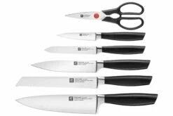 Zwilling All Star 1022776, Juego De 7 Cuchillos Con Bloque, Blanco/plateado -KNIVESANDTOOLS Ventas ZW1022776 02 zwilling